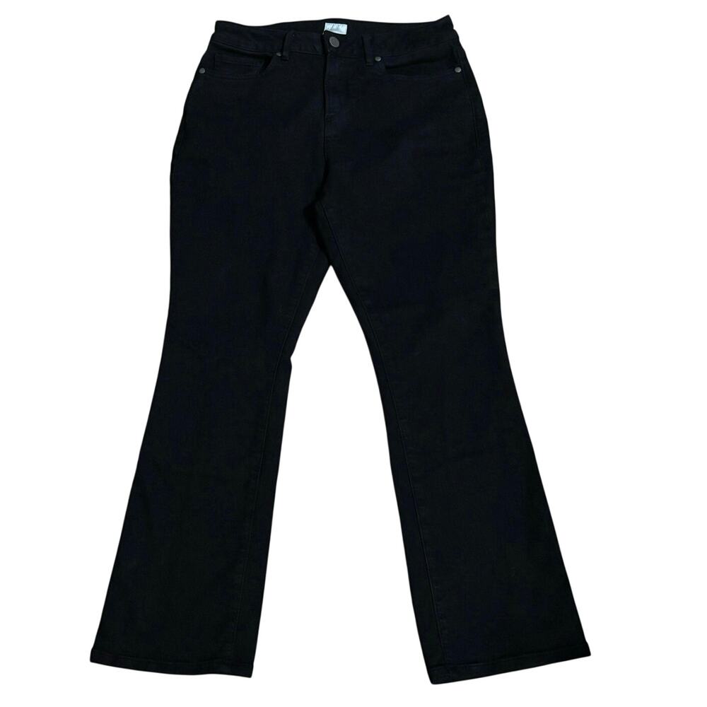 Ann Mashburn Size 27 Bootcut Jeans Ankle Stretch Denim Black Made in USA